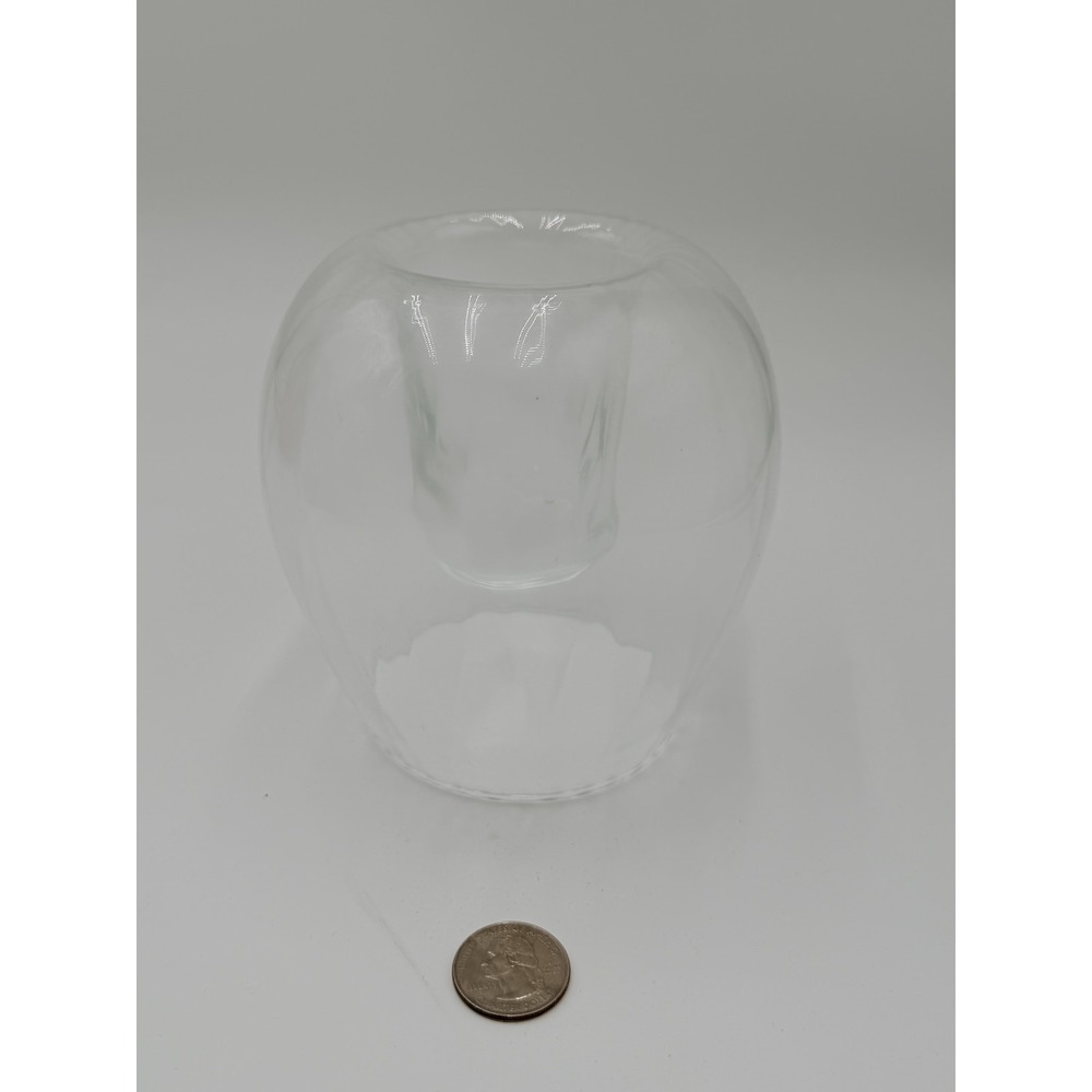 Partylite Votive Candle Holder Clear Glass Small Tea Light Modern Home Decor